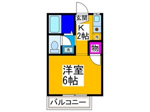 ビギン２１の物件間取画像